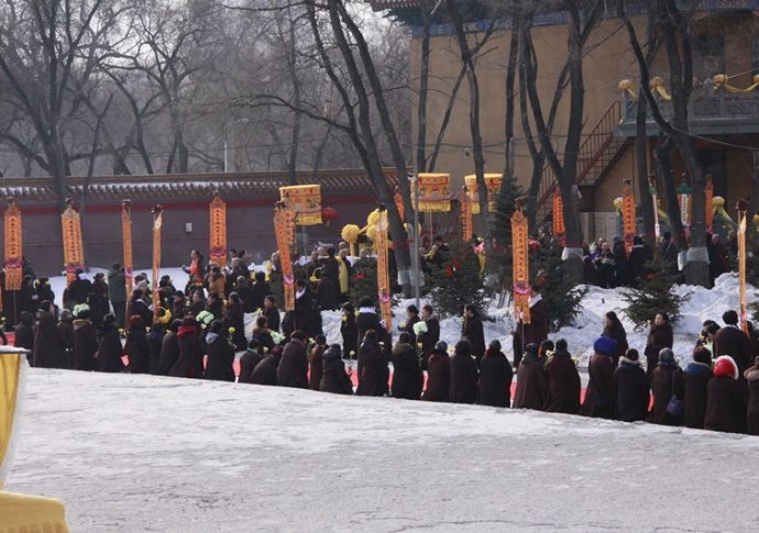 「佛教」黑龙江大庆果城寺举行上果下成老法师法体移灵仪式 「佛教」黑龙江大庆果城寺举行上果下成老法师法体移灵仪式