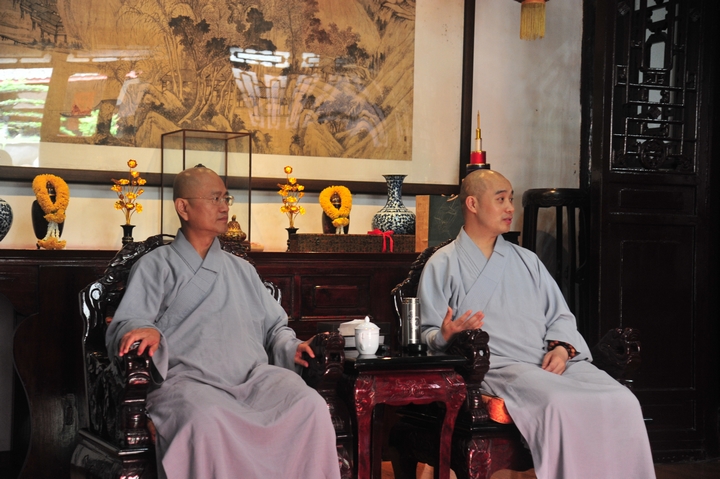 「法鼓山」台湾法鼓山果品法师一行参访成都文殊院