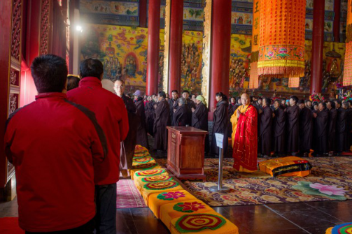 「极乐寺」山西广灵县极乐寺隆重举办观音菩萨圣诞祝祷法会暨三皈五戒传授法会