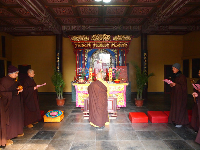 「东林寺」江西东林寺举行春节普供暨祭祖仪式 「东林寺」江西东林寺举行春节普供暨祭祖仪式