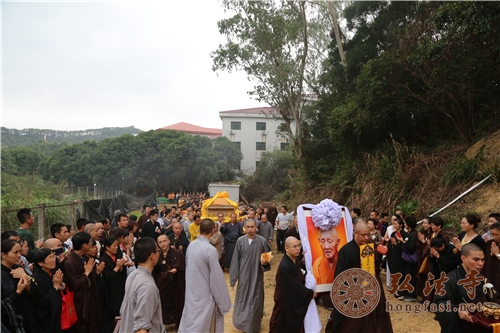 「弘法寺」广东深圳弘法寺首座白云长老荼毗法会举行