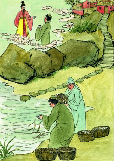 「佛教」买鱼放生后，梦见神对他说：你这次提前一科考中了