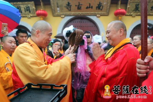 「佛教」上海南山古寺举行全堂佛像开光暨灵宏法师晋院升座庆典