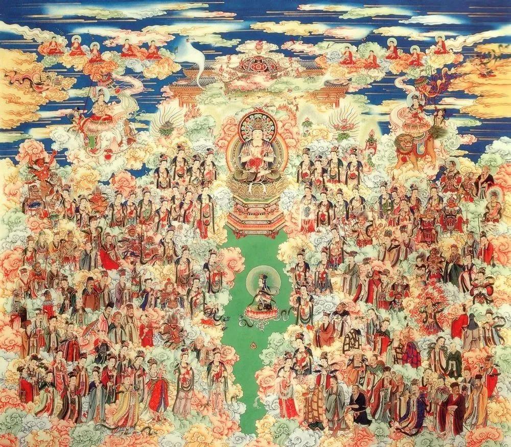 「华严经」今日恭迎华严菩萨圣诞，愿无量佛光遍照娑婆世界！