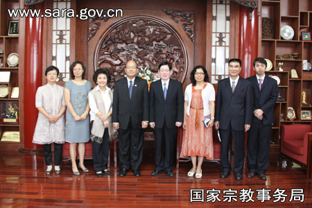 「佛教」王作安局长会见世界佛教徒联谊会秘书长