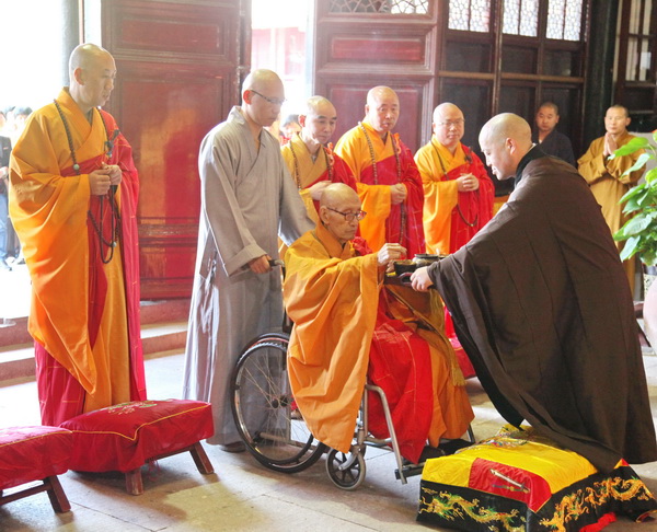 「佛教」浙江宁波天童禅寺举行纪念明暘老和尚诞辰100周年暨宽润老和尚诞辰110周年