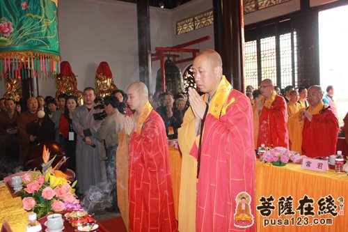「佛教」浙江新昌兴善寺举行佛像开光庆典