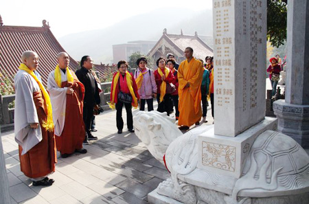 「佛教」韩国曹溪宗舍利寺法龙法师一行参访河南焦作无碍禅寺