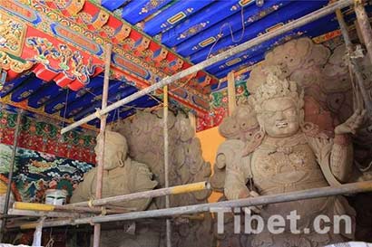 「壁画」为珍贵壁画获新生 国家投资修复西藏扎塘寺