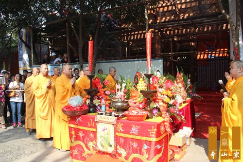 「寒山寺」江苏苏州寒山寺举行罗汉堂上梁法会