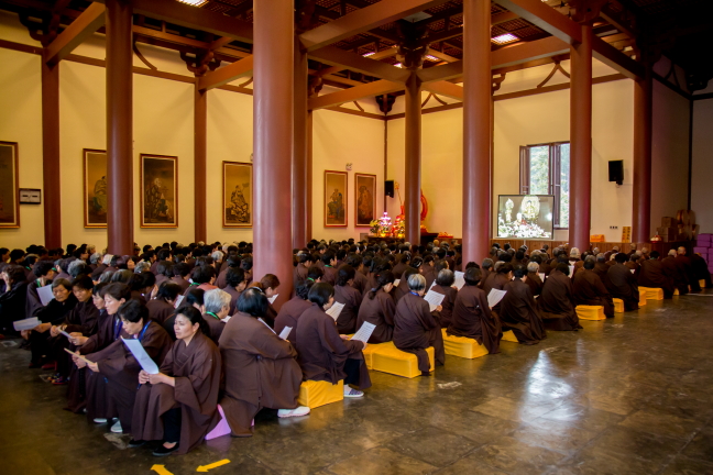 「东林寺」江西东林寺净土苑2015年五一佛七隆重起七