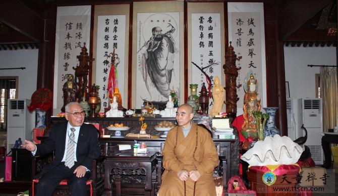 「佛教」日中友好协会副会长酒井哲夫参访浙江天童禅寺