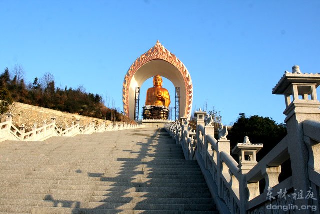 「东林大佛」世界最高阿弥陀佛东林大佛现“金身”露真容