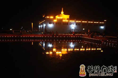 「蓝毗尼」尼泊尔中华寺在蓝毗尼圣园隆重举行传灯法会