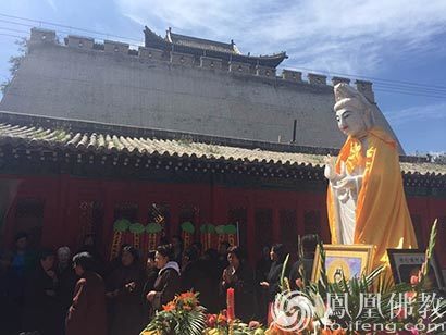 「佛教」河北张家口护国寺举行盛大观音菩萨玉佛像开光法会