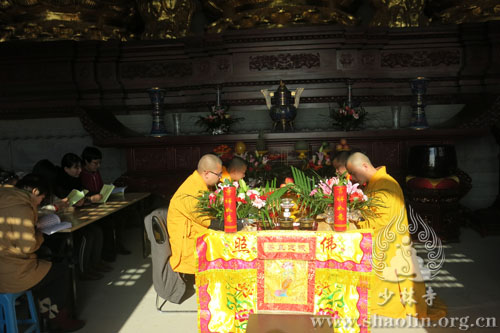 「佛教」天津盘山北少林寺举行诵经放生法会
