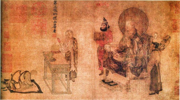 「佛教」卢楞伽《六尊者像》赏析