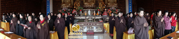 「佛教」福建厦门太平岩寺举行癸巳年万佛共修法会尾供并召开义工总结会议