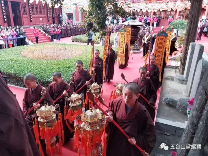「佛教」五台山圭峰寺隆重举行诸佛菩萨圣像开光法会