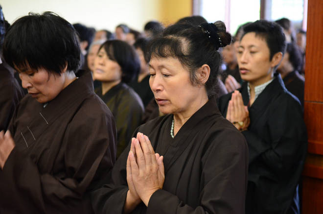 「东林寺」江西九江东林寺2014年8月一昼夜经行圆满结束
