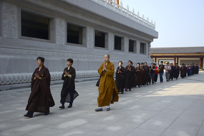 「东林大佛」浙江宁波居士团朝礼江西东林大佛