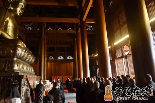 「佛教」上海静安寺为沉船遇难者举行“头七”超度法会