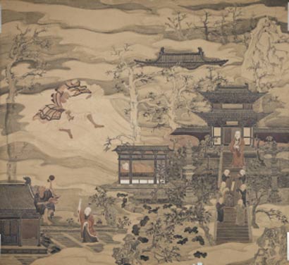 「济公」杭州灵隐寺十八幅新壁画展示济公传奇一生