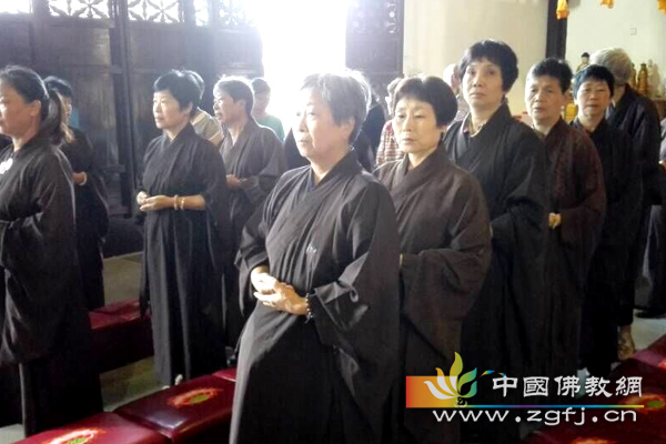 「佛教」浙江舟山接待禅寺为铜制观世音菩萨坐像举行开光祈福法会