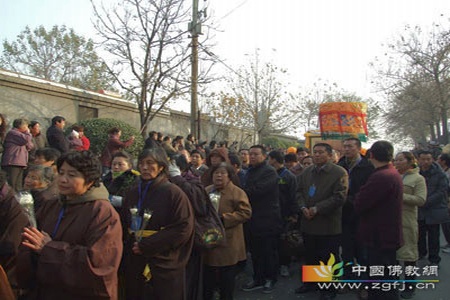 「佛教」有明禅师安葬法会在河北正定县临济禅寺举行