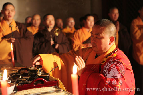 「佛教」少林寺举行紧那罗王诞辰日纪念法会