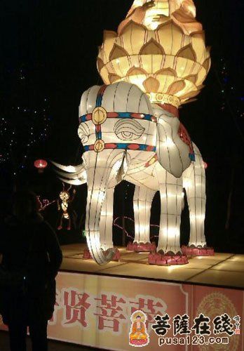 「峨眉山」四川峨眉山大佛禅院举行首届大型迎春艺术灯会