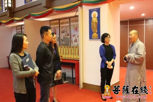 「佛教」上海闵行区委常委、统战部部长李红珍一行莅临七宝教寺视察