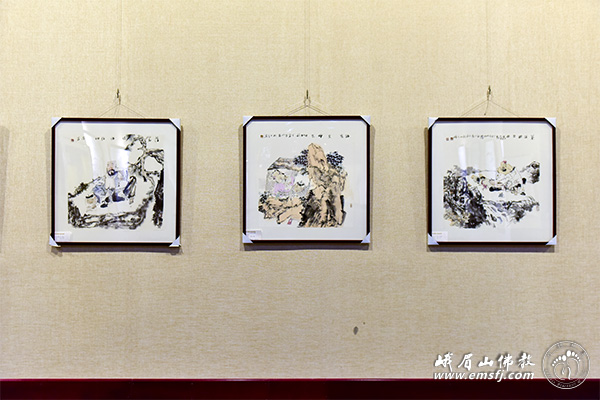 「禅意」《禅意佛心》逸品画展在大佛禅院国学馆举行