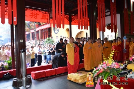 「佛教」上海玉佛寺隆重举行观世音菩萨圣像开光仪式