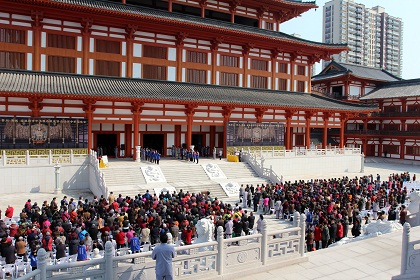 「千手观音」江苏常州宝林禅寺圆满举行财神菩萨开光暨千手观音殿装修启动洒净祈福法会
