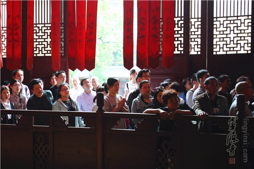 浙江杭州灵隐寺为缅甸地震灾区举行祈福超荐法会