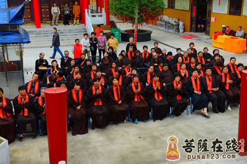 江苏扬州市宝应龙竿寺举行千佛堂开光法会 江苏扬州市宝应龙竿寺举行千佛堂开光法会