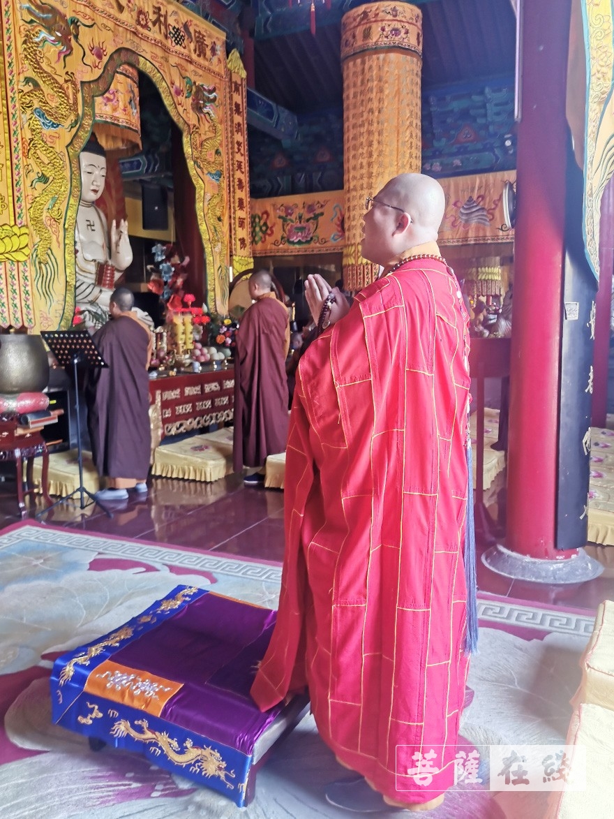 「佛教」恭迎文殊菩萨圣诞 济宁嘉祥县法云寺举行祈福法会