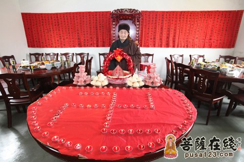 「佛教」江苏昆山华藏寺都监法智老和尚90岁寿辰