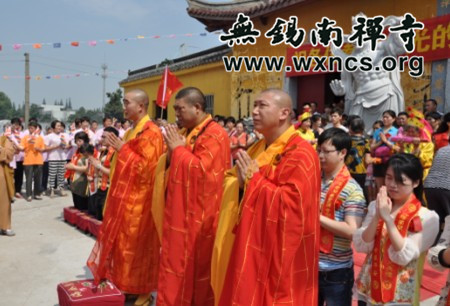 「佛教」江苏无锡江阴南闸崇圣寺隆重举行至尊弥勒佛像、四溗佛像开光法会