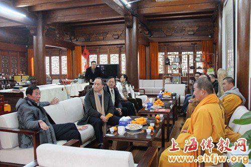 「佛教」台湾佛教界代表赴上海龙华古寺拜会照诚大和尚