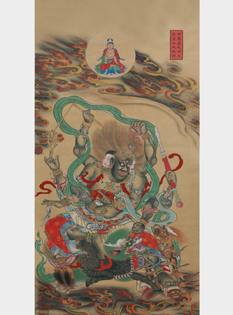 「佛教」明代宝宁寺本水陆画之明王图 欣赏