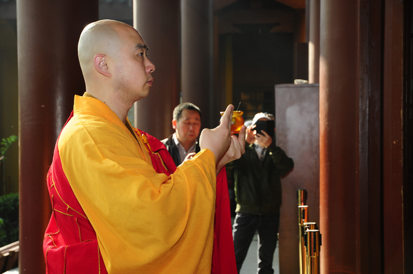 浙江杭州永福禅寺启建清明地藏七法会