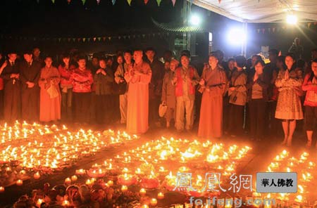 「佛教」北川国恩寺举行佛学讲座暨点灯消灾祈福法会