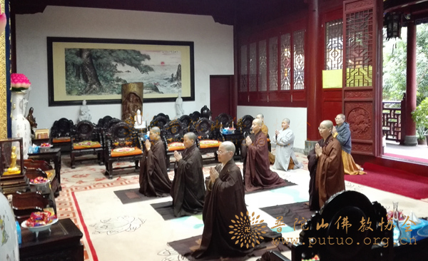 「普陀山」浙江普陀山圆通禅林等寺院举行结夏安居仪式