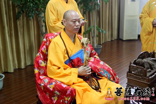 「佛教」上海天光寺举行水陆法会之净坛仪式
