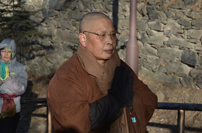 「黛螺顶」山西五台山普寿寺举行朝拜黛螺顶活动