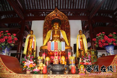 「佛教」上海天光寺举行水陆法会之净坛仪式