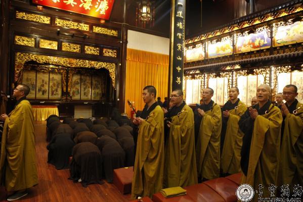 「佛教」浙江奉化雪窦寺弥陀佛七共修法会熏坛起七