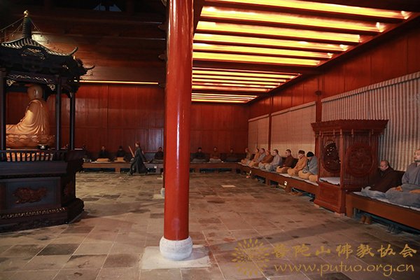 「普陀山」普陀山法雨禅寺举行丁酉年冬季禅七法会